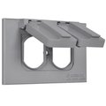 Hubbell Hubbell Electrical 1C-DH-AL Single Gang Flip Cover; Gray 666073